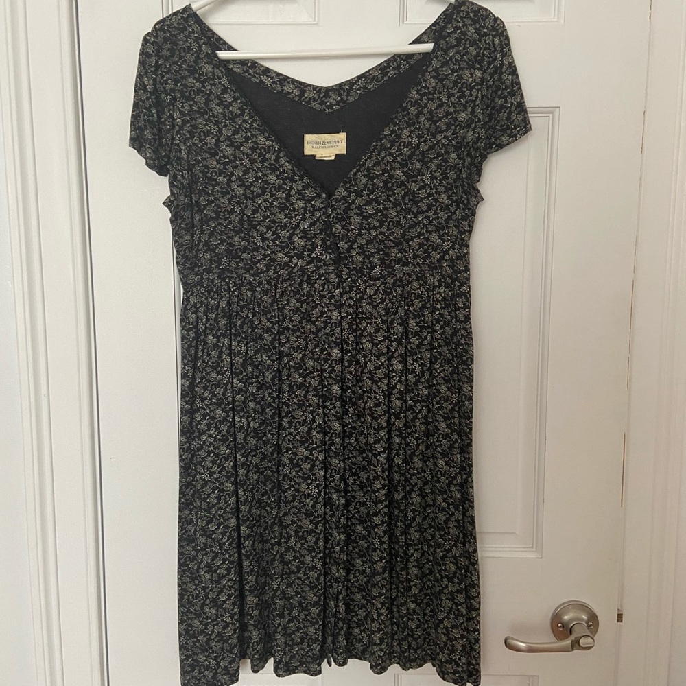 Denim & Supply Ralph Lauren Black Floral Dress
